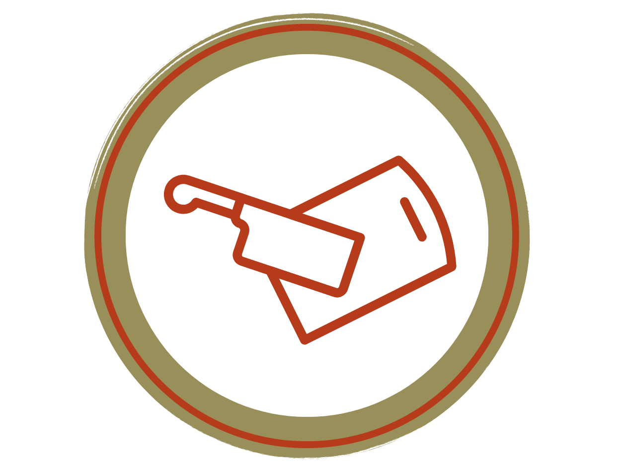 Icon representing IPrep – Prep Kitchen with spatula illustration