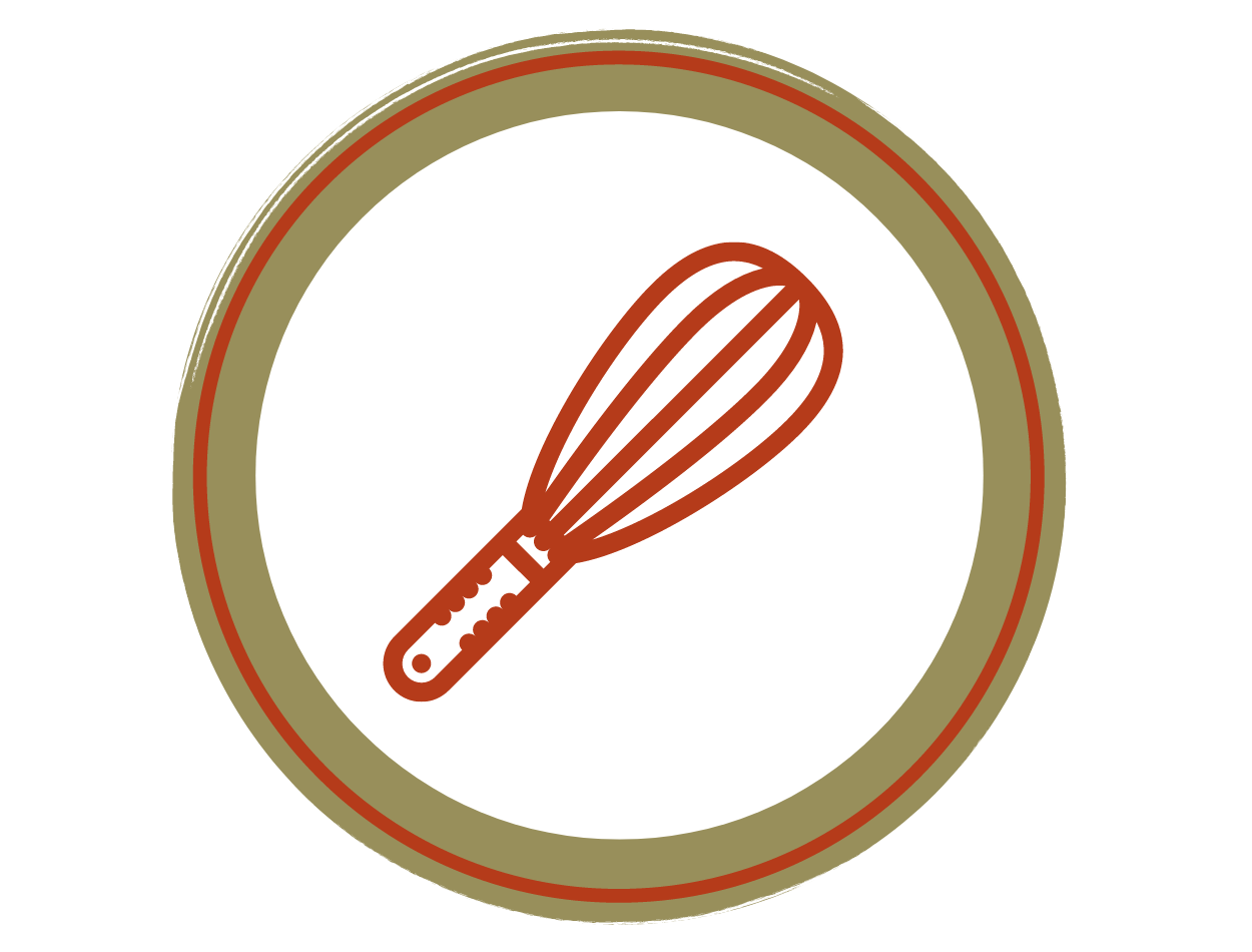 Icon representing May Your Whisk Come True Bakery with whisk symbol